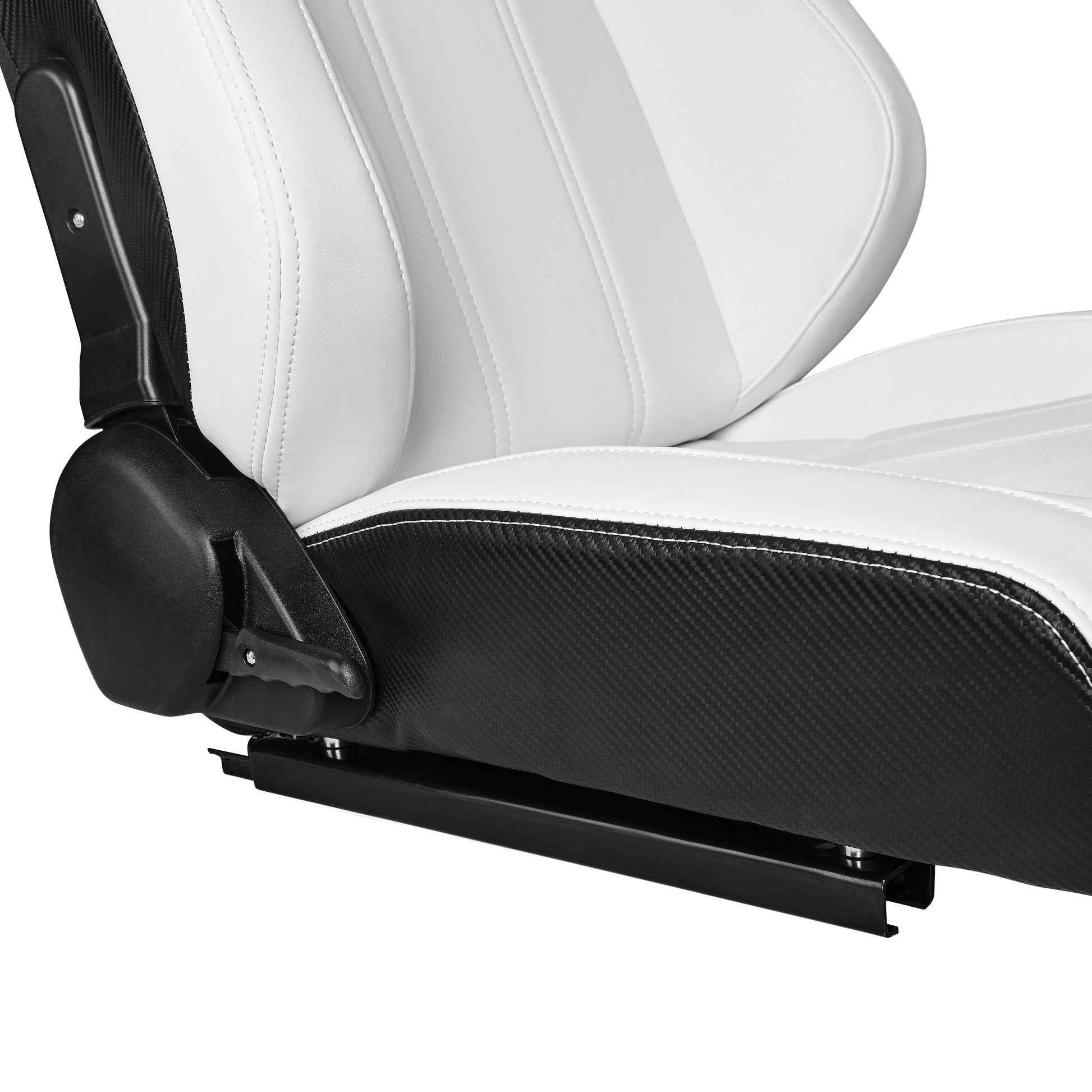 Racing Seat White Vinyl