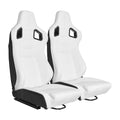 Racing Seat White Vinyl