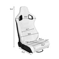 Racing Seat White Vinyl