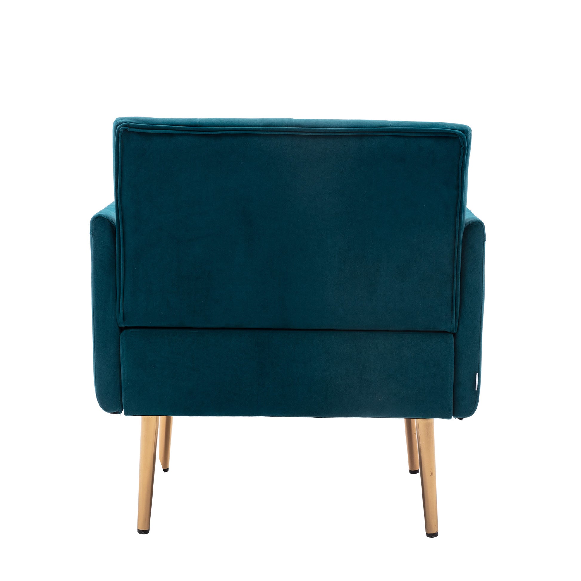 Coolmore Accent Chair ,Leisure Single Sofa With Rose Golden Feet Teal Polyester