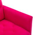 Coolmore Accent Chair ,Leisure Single Sofa With Rose Golden Feet Rose Red Polyester