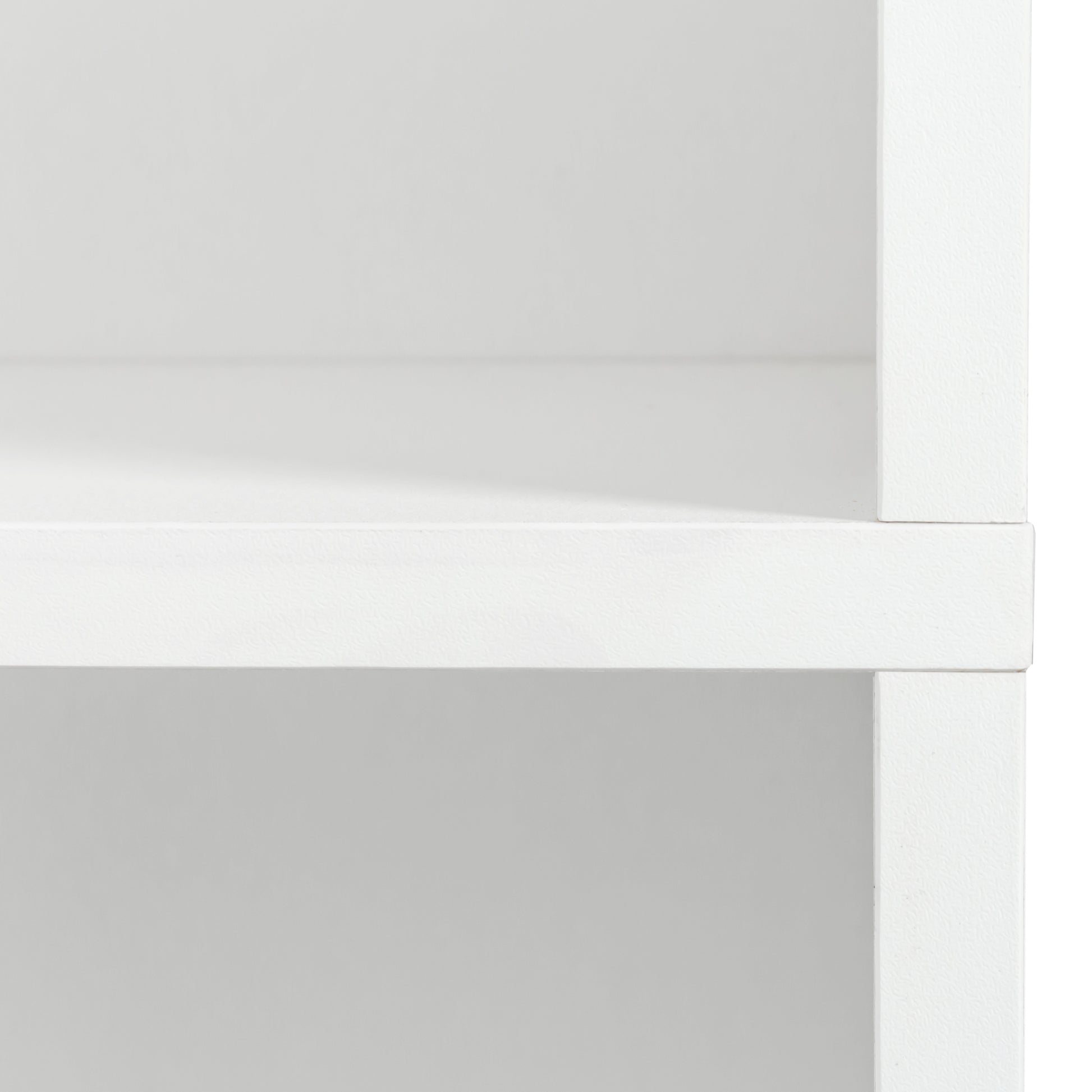 Freestanding Cabinet With Inadjustable Shelves And Two Doors For Kitchen, Dining Room, White White Mdf