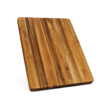 Teak Cutting Board Reversible Chopping Serving Board Multipurpose Food Safe Thick Board, Medium Size 18X14X1 Inches Natural Solid Wood