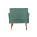 Coolmore Accent Chair ,Leisure Single Sofa With Rose Golden Feet Mint Green Polyester