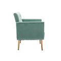 Coolmore Accent Chair ,Leisure Single Sofa With Rose Golden Feet Mint Green Polyester