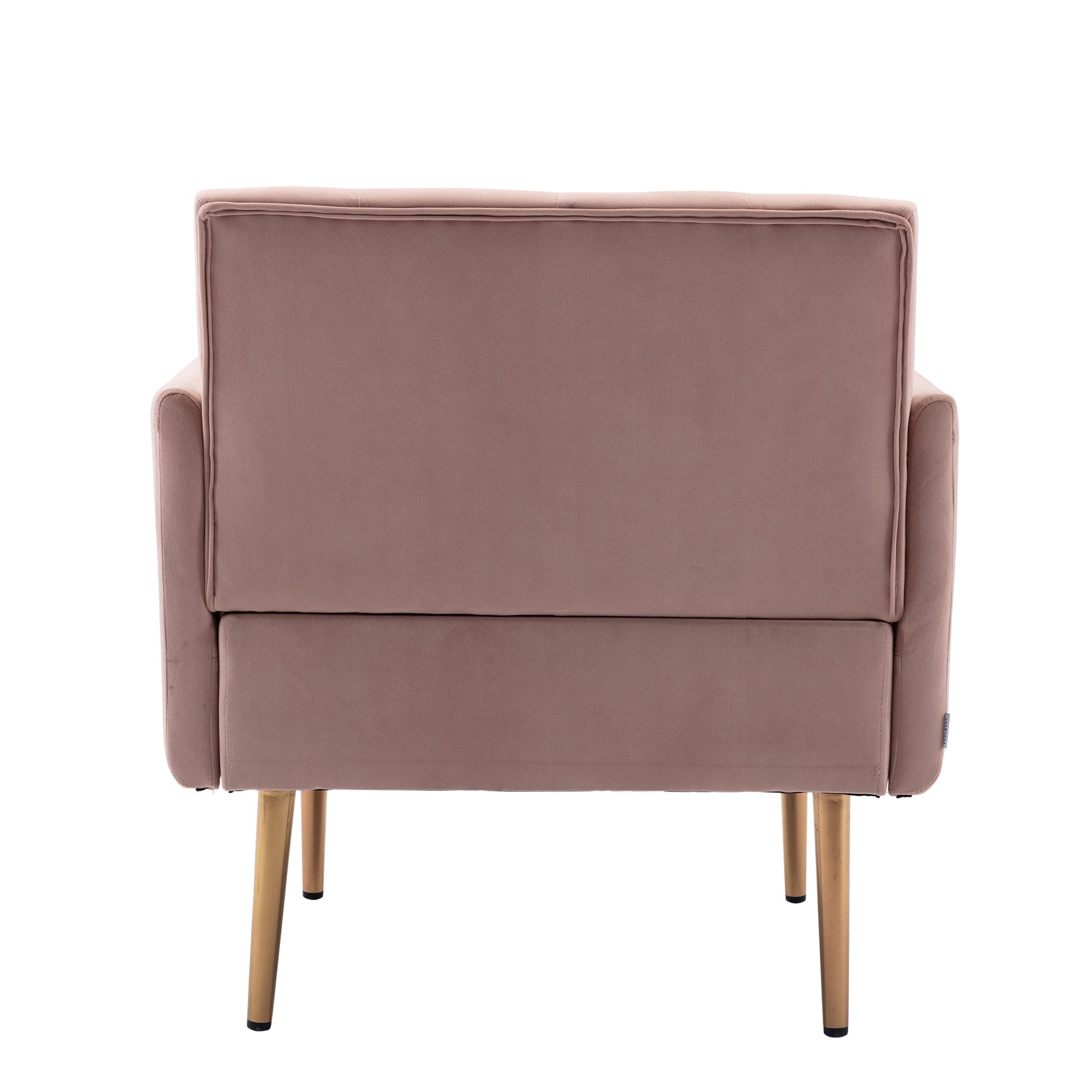 Coolmore Accent Chair ,Leisure Single Sofa With Rose Golden Feet Pink Polyester