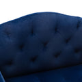 Coolmore Accent Chair ,Leisure Single Sofa With Rose Golden Feet Navy Polyester