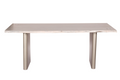 Live Edge Premium White Washed Dining Table White Washed Solid Wood