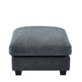 Modern Large L Shape Feather Filled Sectional Sofa, Convertible Sofa Couch With Reversible Chaise For Living Room Dark Gray Chenille 5 Seat