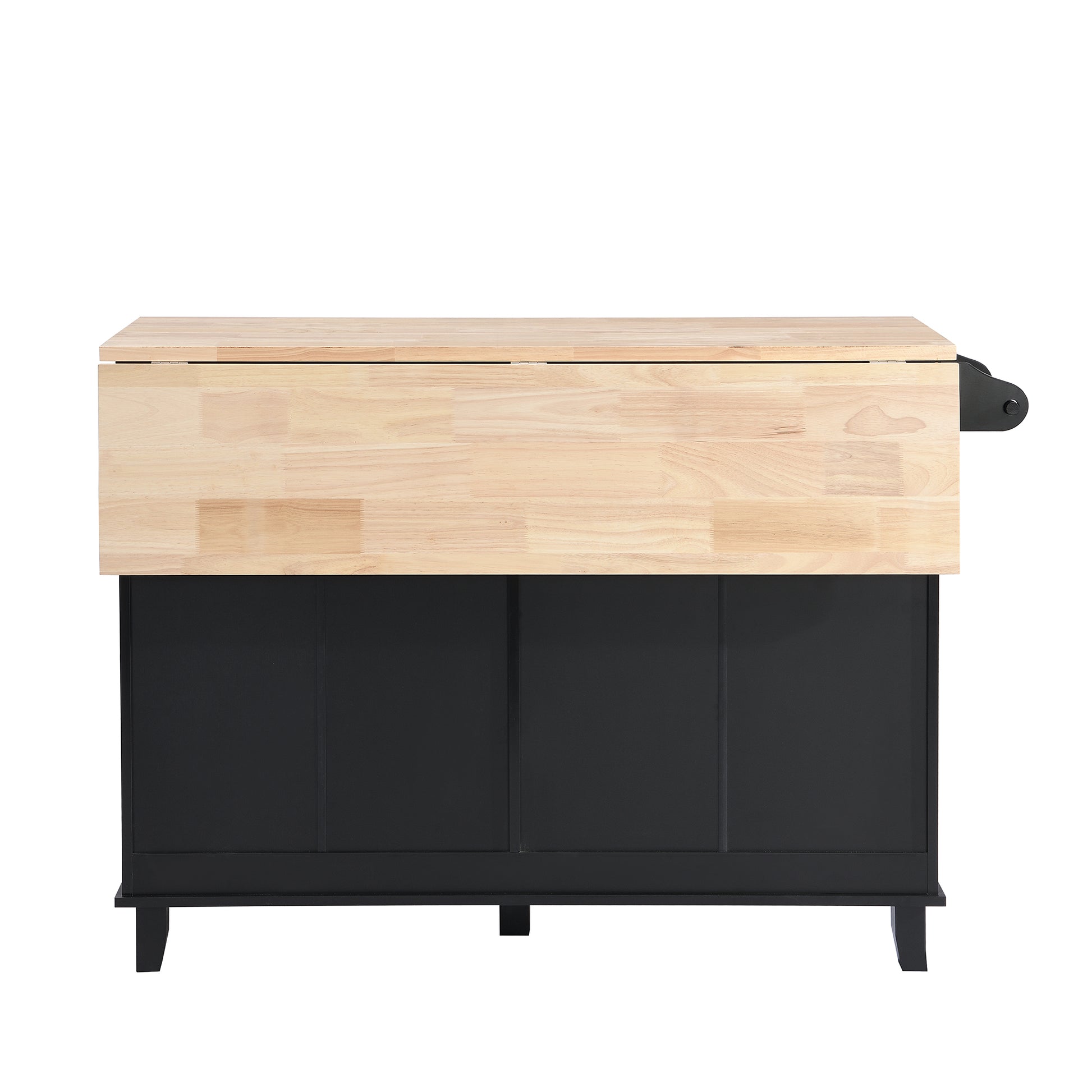 Farmhouse Kitchen Island Set With Drop Leaf And 2 Seatings,Dining Table Set With Storage Cabinet, Drawers And Towel Rack, Black Rustic Brown Black Kitchen Farmhouse Rectangular Kitchen Island Sets