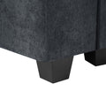 Modern Large L Shape Feather Filled Sectional Sofa, Convertible Sofa Couch With Reversible Chaise For Living Room Dark Gray Chenille 5 Seat