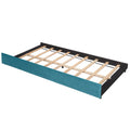 Upholstered Daybed Sofa Bed Twin Size With Trundle Bed And Wood Slat ,Blue Blue Upholstered