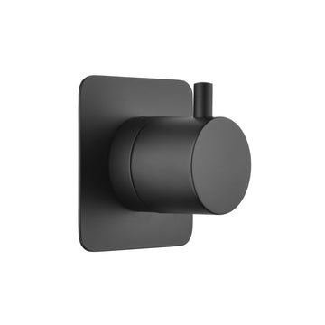3 4" Cast Metal Volume Control Valve Master Shower Volume Control Adjustable Brass Handle Valve Body 3 Piece Matt Black Brass