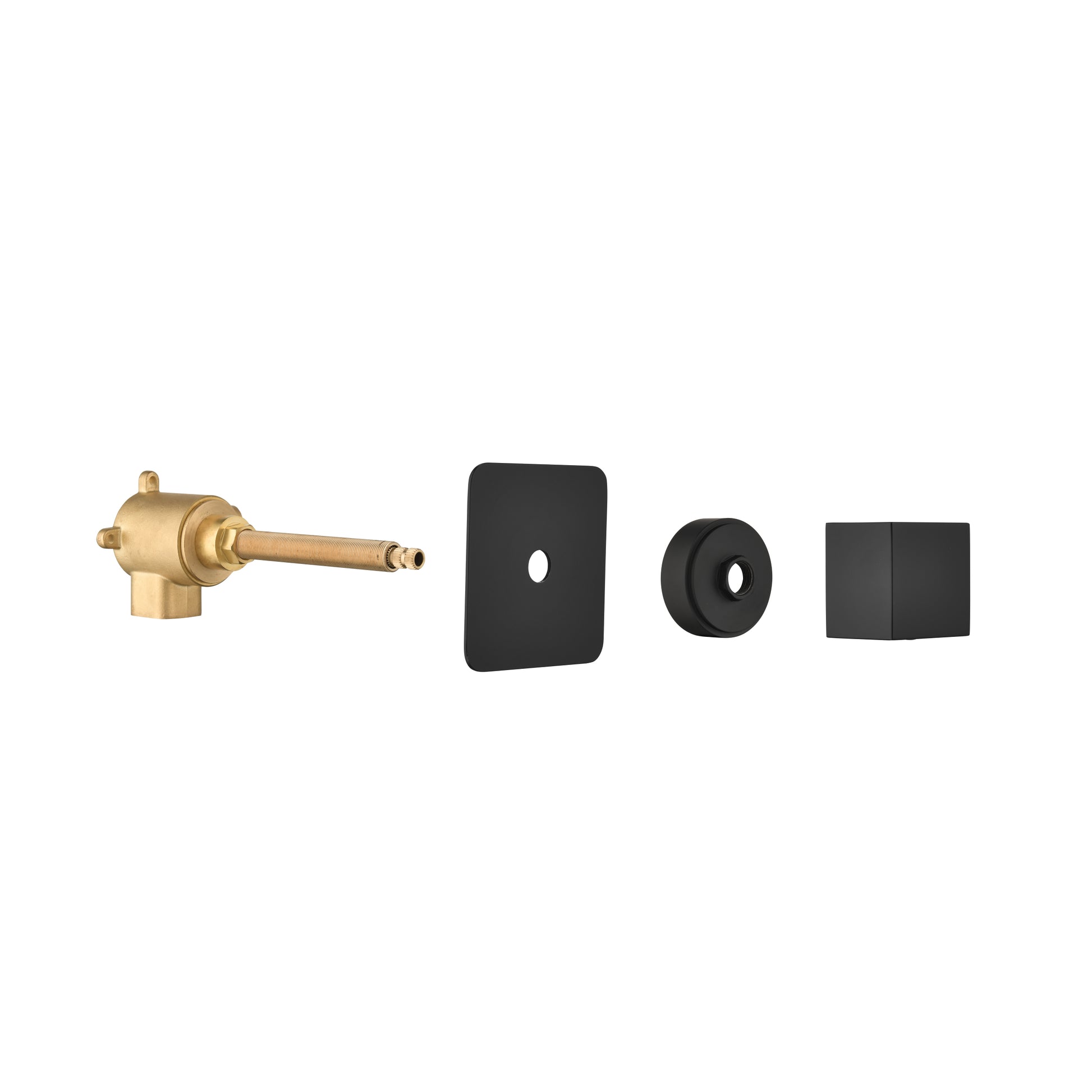 3 4" Cast Metal Volume Control Valve 2 3Piece Extra High Flow Master Shower Volume Control Adjustable Brass Handle Valve Body Matt Black Brass