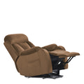 Lift Chair Recliner For Elderly Power Remote Control Recliner Sofa Relax Soft Chair Anti Skid Australia Cashmere Fabric Furniture Living Room Brown Light Brown Wood Primary Living Space Heavy Duty Rubberwood Brown Polyester Power Remote Medium Soft