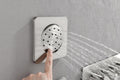 Wall Mounted Waterfall Rain Shower System With 3 Body Sprays & Handheld Shower Brushed Nickel Brass