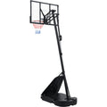 Portable Basketball Hoop Basketball System 8 10Ft Height Adjustable For Youth Adults Led Basketball Hoop Lights, Colorful Lights, Waterproof,Super Bright To Play At Night Outdoors,Good Gift For Kids Black Metal