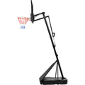 Portable Basketball Hoop Basketball System 8 10Ft Height Adjustable For Youth Adults Led Basketball Hoop Lights, Colorful Lights, Waterproof,Super Bright To Play At Night Outdoors,Good Gift For Kids Black Metal