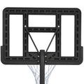 Portable Basketball Hoop Basketball System 4.76 10Ft Height Adjustable For Youth Adults Led Ights, Colorful Lights, Waterproof Super Bright To Play At Night Outdoors,Good Gift For Kid Black Metal