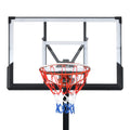 Portable Basketball Hoop Basketball System 8 10Ft Height Adjustable For Youth Adults Led Basketball Hoop Lights, Colorful Lights, Waterproof,Super Bright To Play At Night Outdoors,Good Gift For Kids Black Metal