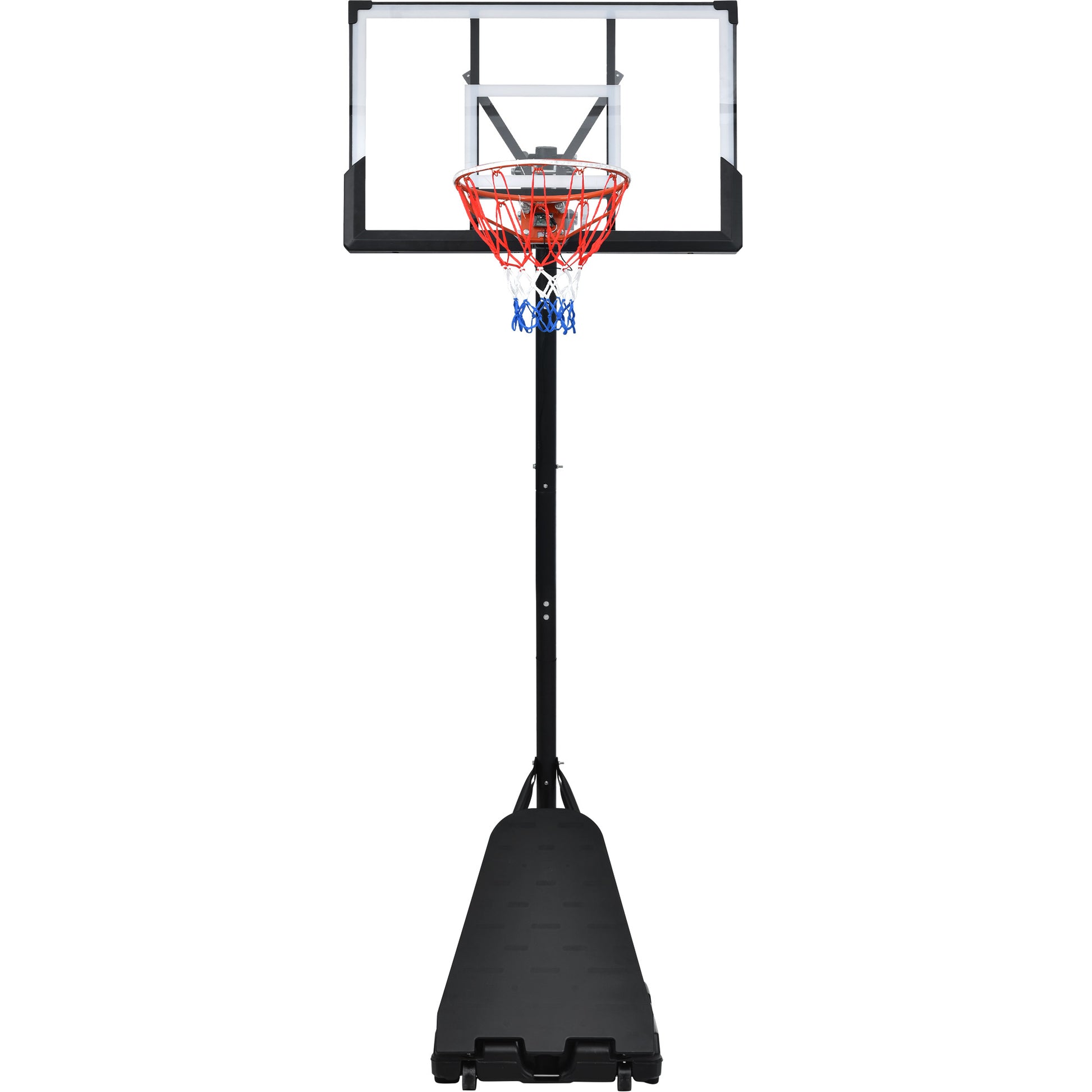 Portable Basketball Hoop Basketball System 8 10Ft Height Adjustable For Youth Adults Led Basketball Hoop Lights, Colorful Lights, Waterproof,Super Bright To Play At Night Outdoors,Good Gift For Kids Black Metal