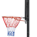 Portable Basketball Hoop Basketball System 4.76 10Ft Height Adjustable For Youth Adults Led Basketball Hoop Lights, Colorful Lights, Waterproof,Super Bright To Play At Night Outdoors,Good Gift For Kid Black Metal