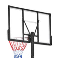 Portable Basketball Hoop Basketball System 4.76 10Ft Height Adjustable For Youth Adults Led Basketball Hoop Lights, Colorful Lights, Waterproof,Super Bright To Play At Night Outdoors,Good Gift For Kid Black Metal