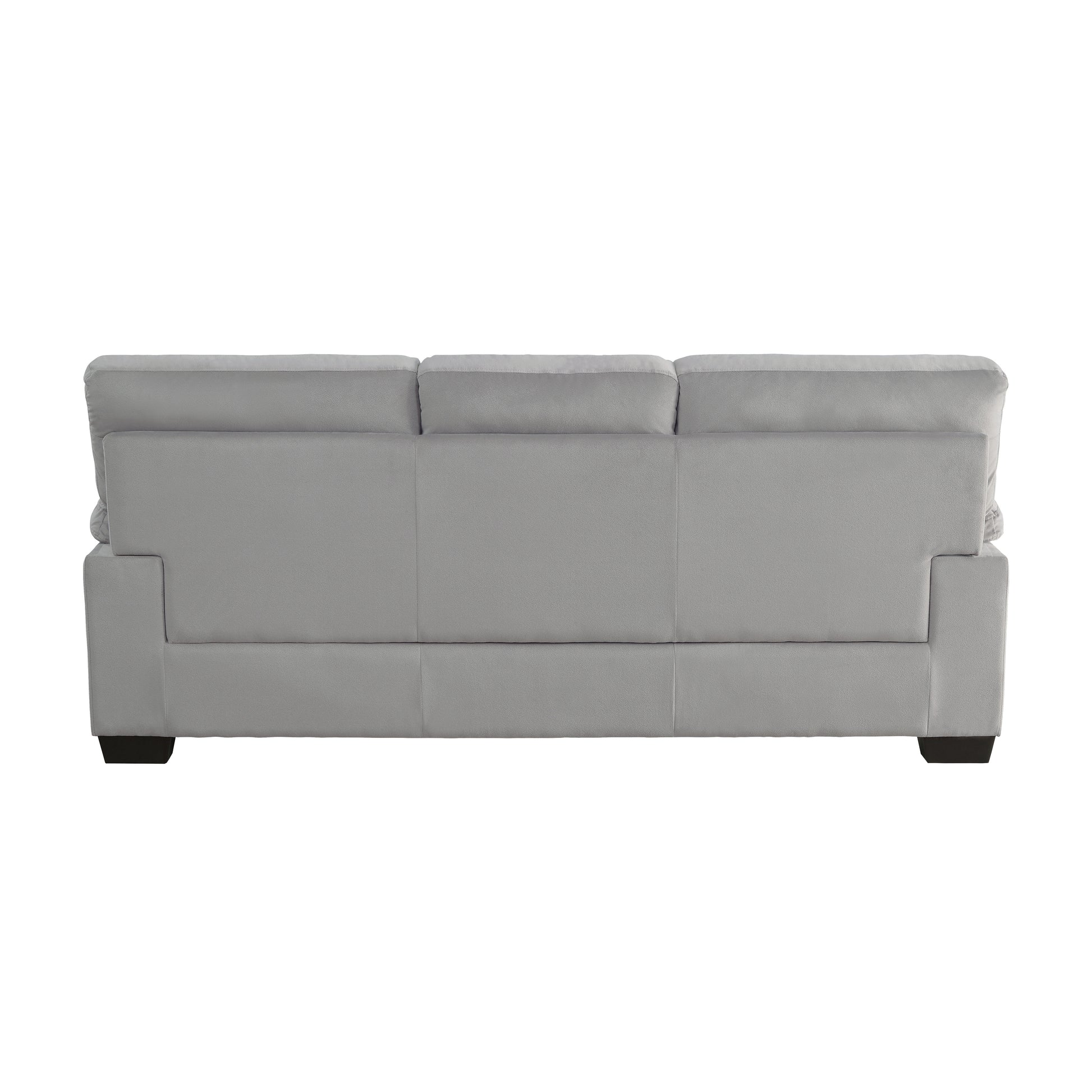 Solid Wood Plywood Framed 1Pc Sofa Pillow Top Arms Gray Fabric Upholstered Stylish Comfortable Living Room Furniture Gray Wood Primary Living Space Contemporary Solid Wood 3 Seat