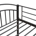 Twin Over Twin Metal Bunk Bed,Divided Into Two Beds Black Old Sku:Mf280424Aab Twin Black Metal