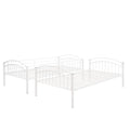 Twin Over Twin Metal Bunk Bed,Divided Into Two Beds White Old Sku:Mf280424Aak Twin White Metal