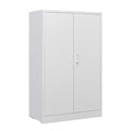 Metal Storage Cabinet With Locking Doors And Adjustable Shelf, Folding Filing Storage Cabinetfolding Storage Locker Cabinet For Home Office,School,Garage, White White Steel