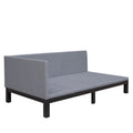 Upholstered Daybed Sofa Bed Frame Twin Size Linen Gray Gray Upholstered