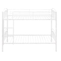 Twin Over Twin Metal Bunk Bed,Divided Into Two Beds White Old Sku:Mf280424Aak Twin White Metal