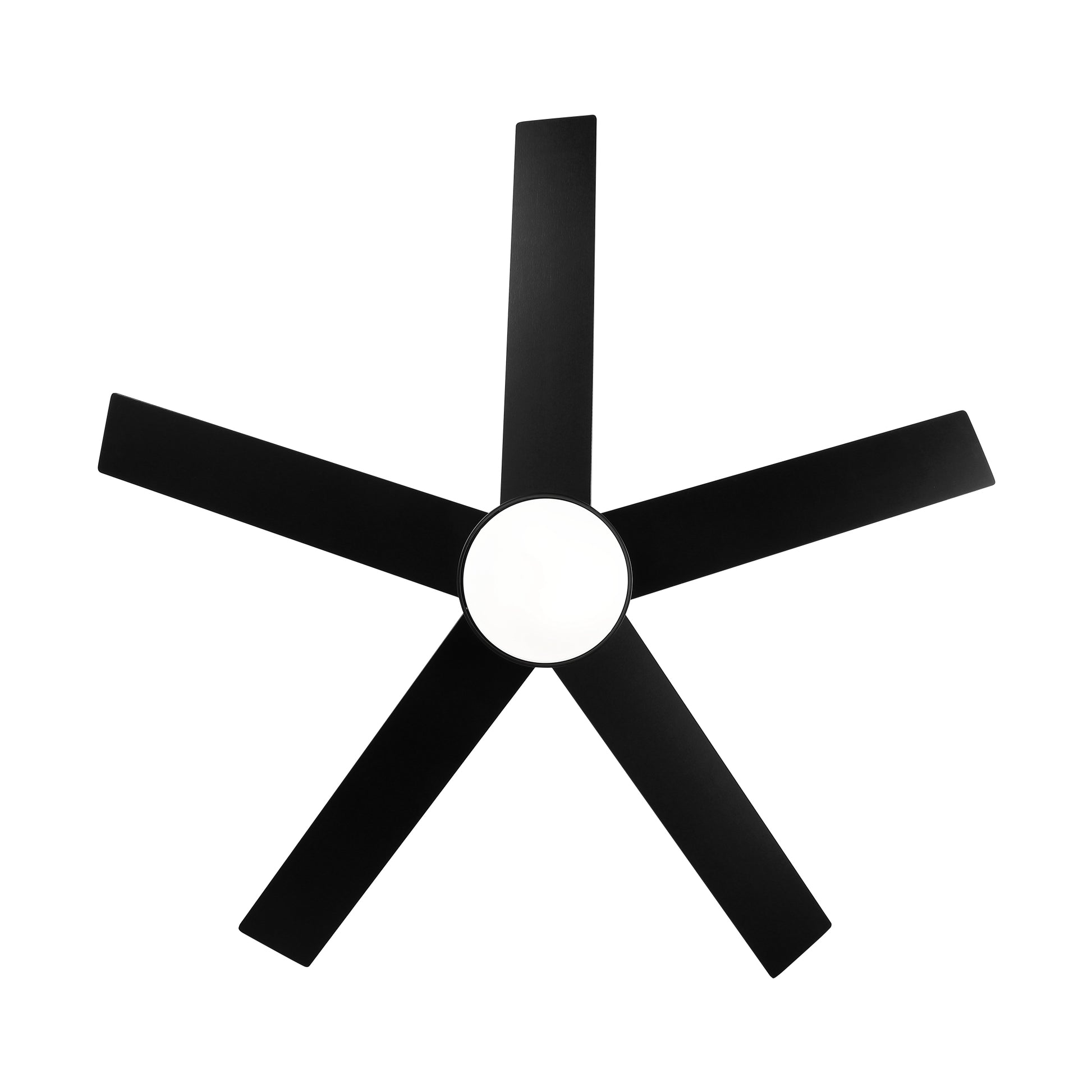 52 Inch Indoor 5 Plywood Black Ceiling Fan With Light Matte Black American Traditional,Farmhouse Steel Plywood