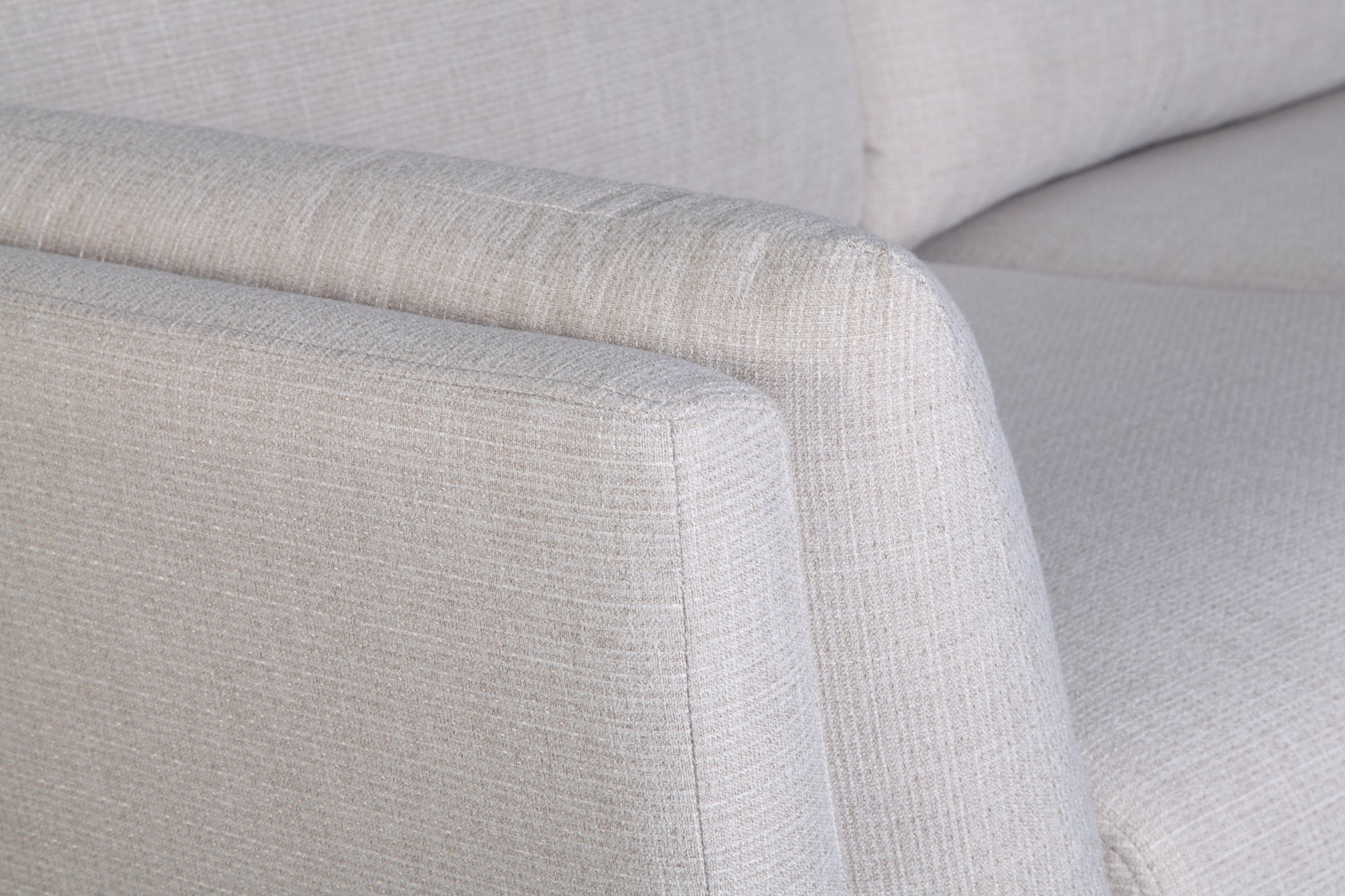 Janette Laf Sectional Oat Warm Grey Upholstered