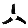 Matte Black Ceiling Fan With Integrated Led Light Black Abs