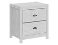 Solid Wood White Night Stand, Bedside Table, End Table, Desk With Drawers For Living Room, Bedroom White Solid Wood