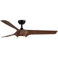 56 In.Intergrated Led Ceiling Fan With Brown Wood Grain Abs Blade Brown Abs