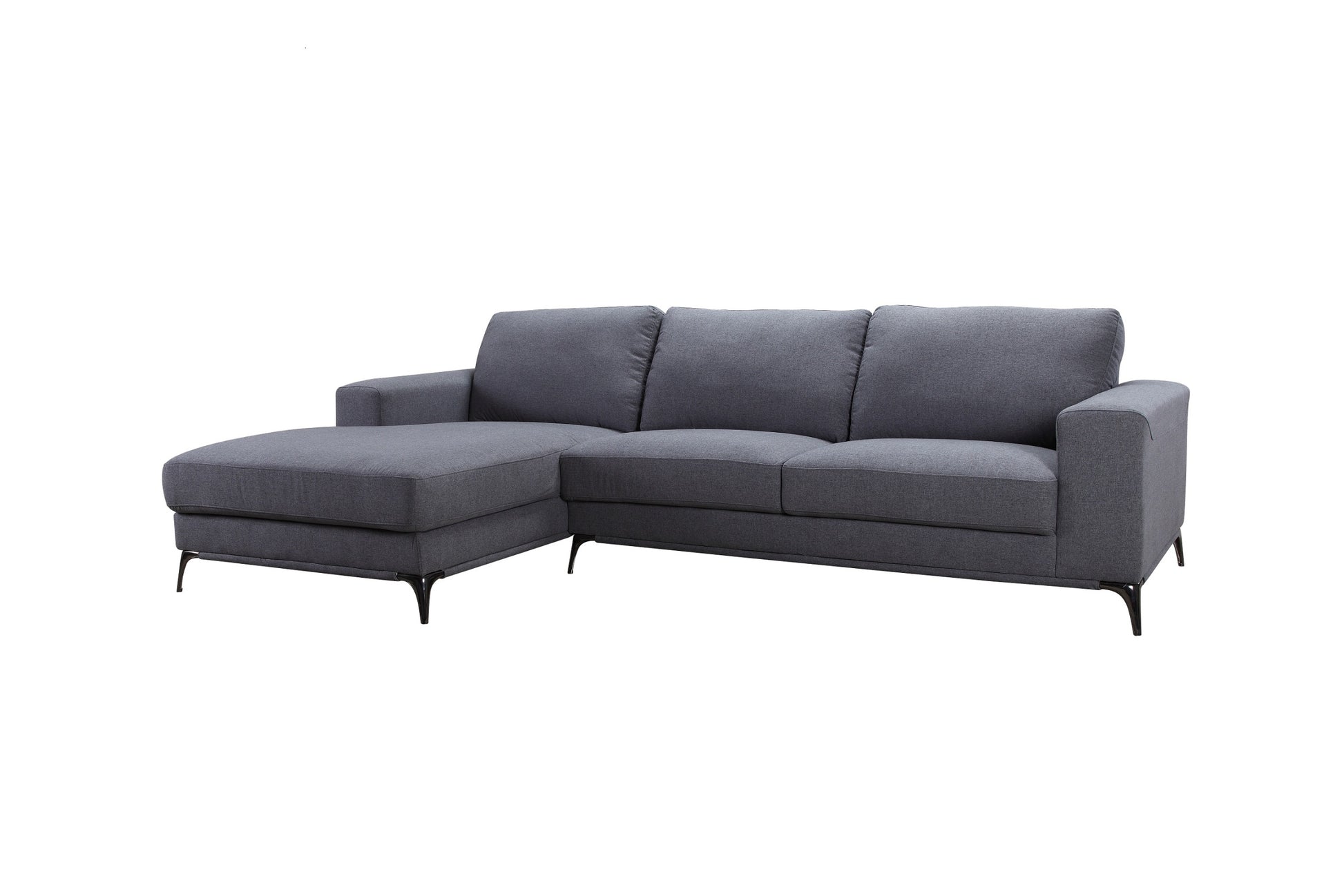 Carlo Laf Sectional Gray Gray Upholstered