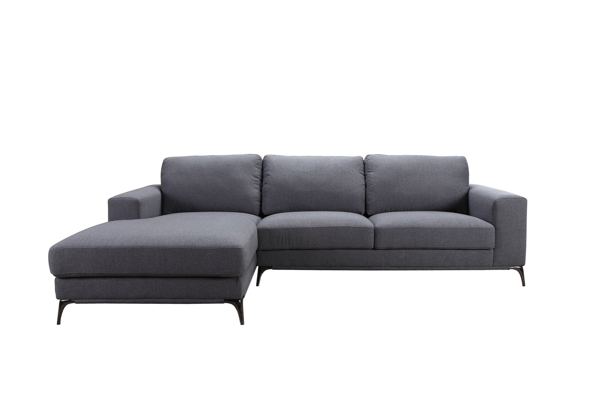 Carlo Laf Sectional Gray Gray Upholstered