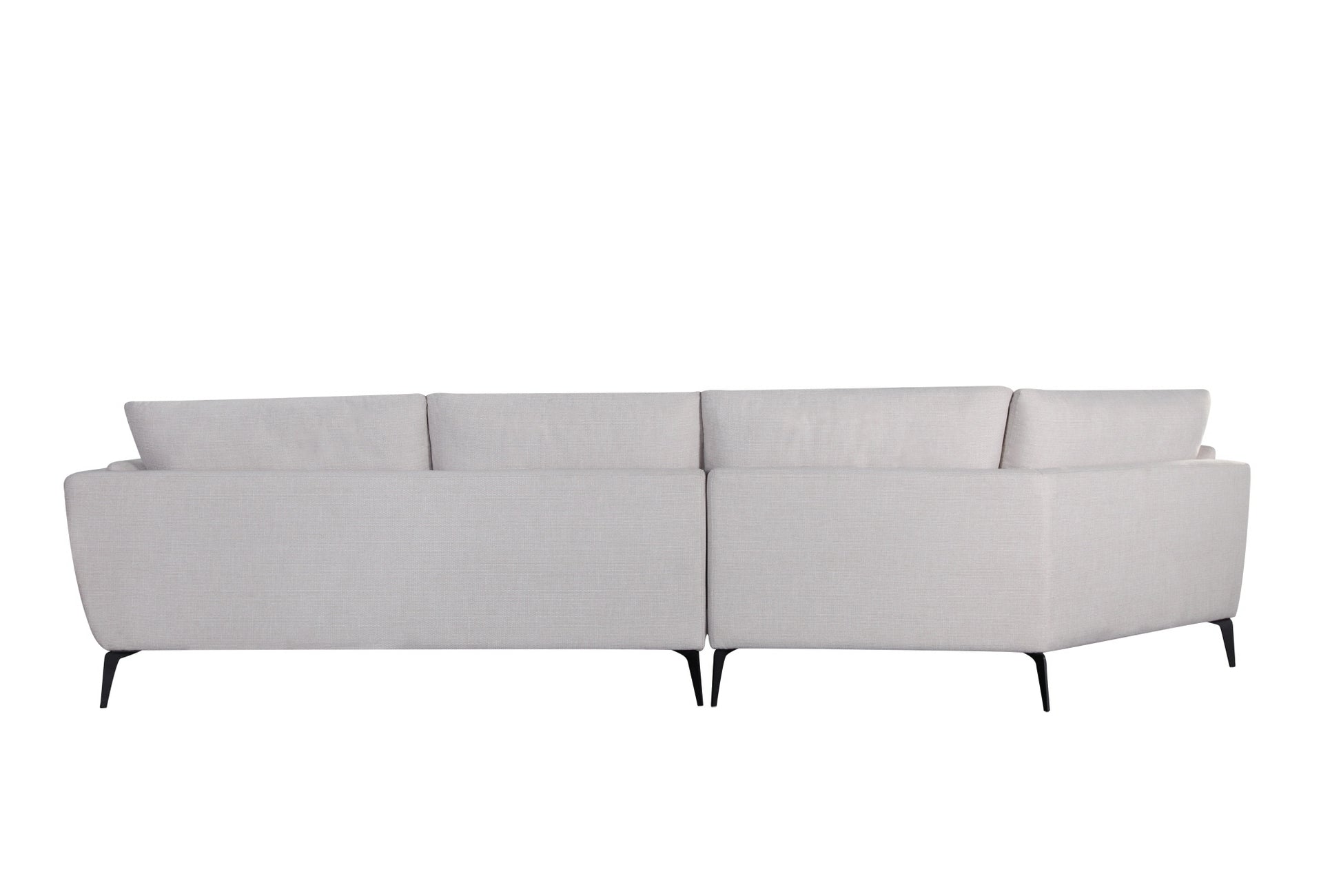 Janette Laf Sectional Oat Warm Grey Upholstered