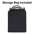 Yssoa Folding Camp Chair For Adults With Handle And Storage Bag, Large Size, 264Lbs Load Bearing Collapsible Outdoor Furniture For Leisure, Beach, Picnic, Hiking, Fishing Color: Black , L Black Metal