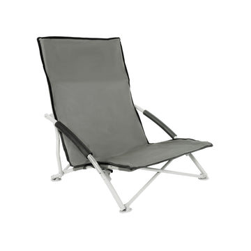 Yssoa Beach Camping Folding Adults With Carry Bag Low Profile, Lightweight, Portable Chair For Outdoor Travel, Picnic, Bbq Color: Grey , 1 Pack, Black Black Oxford Fabric