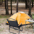 Yssoa Folding Camping Chair For Adults With Handle And Storage Bag, Small Size, 253Lbs Load Bearing Collapsible Outdoor Furniture For Leisure, Beach, Picnic, Hiking, Fishing Color: Black , S Black