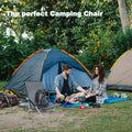 Yssoa Beach Camping Folding Adults With Carry Bag Low Profile, Lightweight, Portable Chair For Outdoor Travel, Picnic, Bbq Color: Grey , 1 Pack, Black Black Oxford Fabric