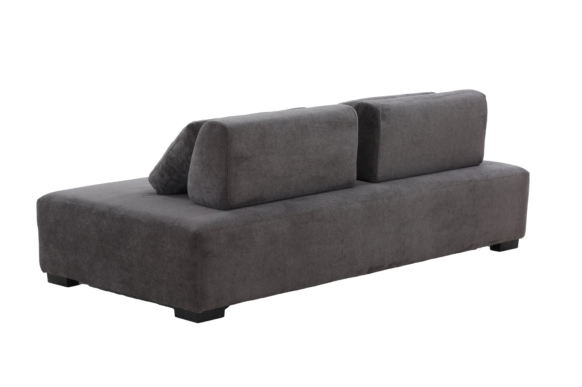 85.4'' Minimalist Sofa 3 Seater Couch For Apartment, Business Lounge, Waiting Area, Hotel Lobby Grey Grey Upholstered