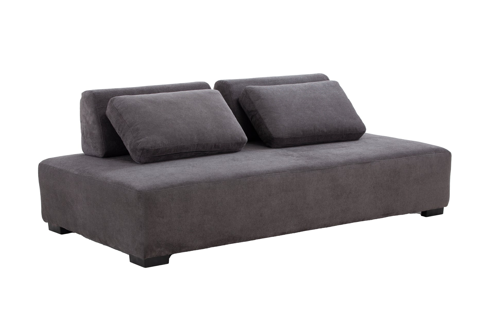 85.4'' Minimalist Sofa 3 Seater Couch For Apartment, Business Lounge, Waiting Area, Hotel Lobby Grey Grey Upholstered