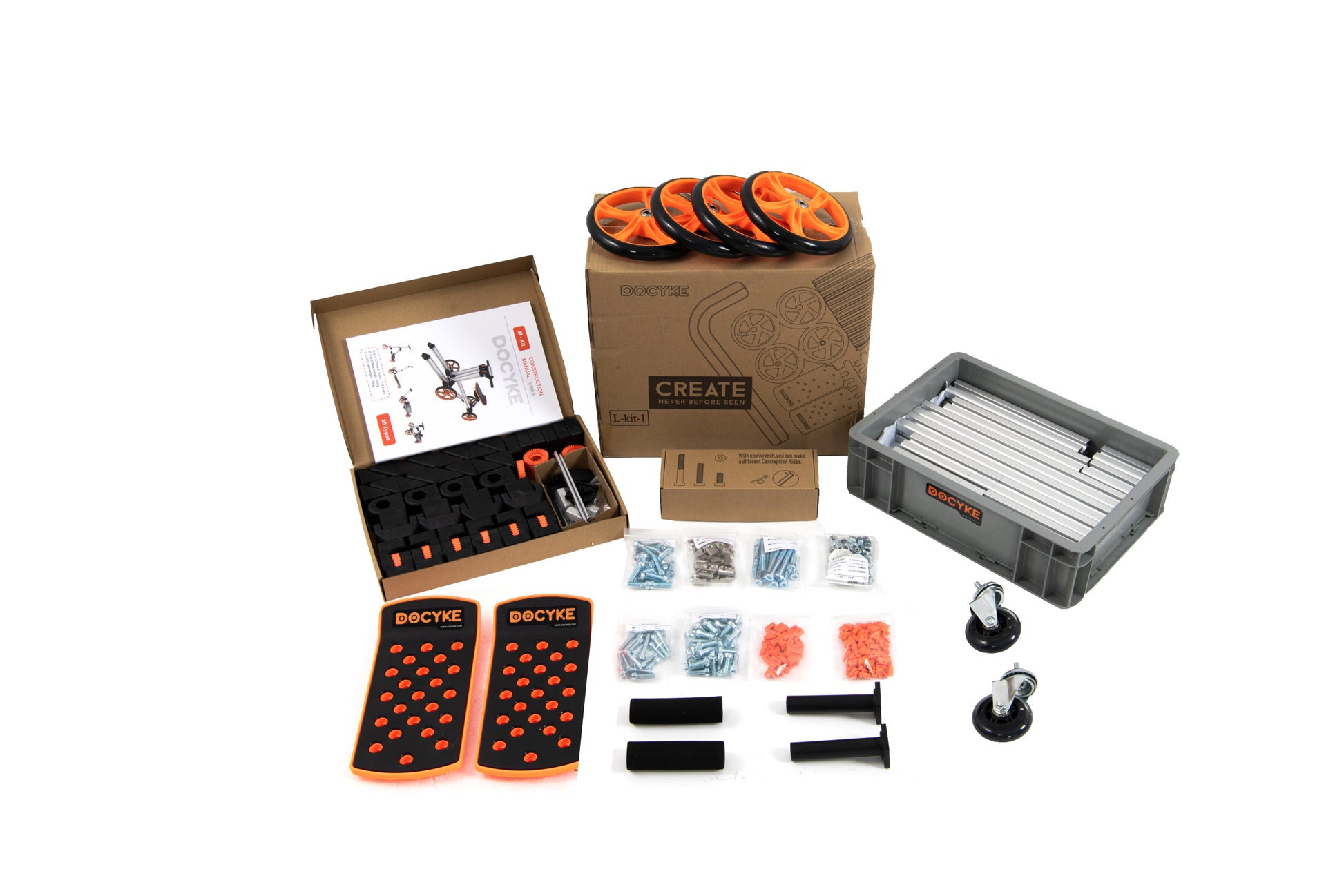 Kidrock Buildable Kit 20 In 1 Kids Balance Bike No Pedal Toy For 1 To 6 Years Construction Construction Kit Kids Sit Stand Scooter Most Popular M Kit Non Electric Silver Aluminum