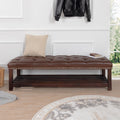 Bedroom End Of Bed Bench Tufted Upholstered End Of Bed Bench End Of Bed Entrance Shoe Bench, 60