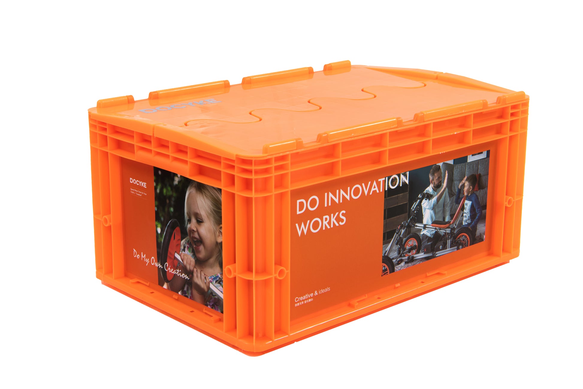 Kidrock Buildable Kit 20 In 1 Kids Go Kart Set, Suitable For 1 To 8 Years Old, Two Wheel Bike, Three Wheel Bike, Go Kart, Sit Stand Scooter, Etc. Christmas Plus A Snow Upgrade Package . Orange Abs Rubber Steel Q235